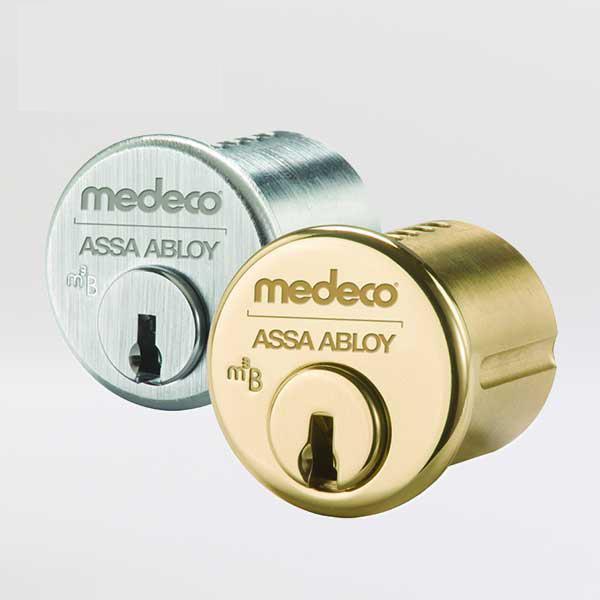 Medeco MEDECO:BiLevel 1-1/8" Mortise Cylinder - Silver 10J0200-26-DLT-ZO1